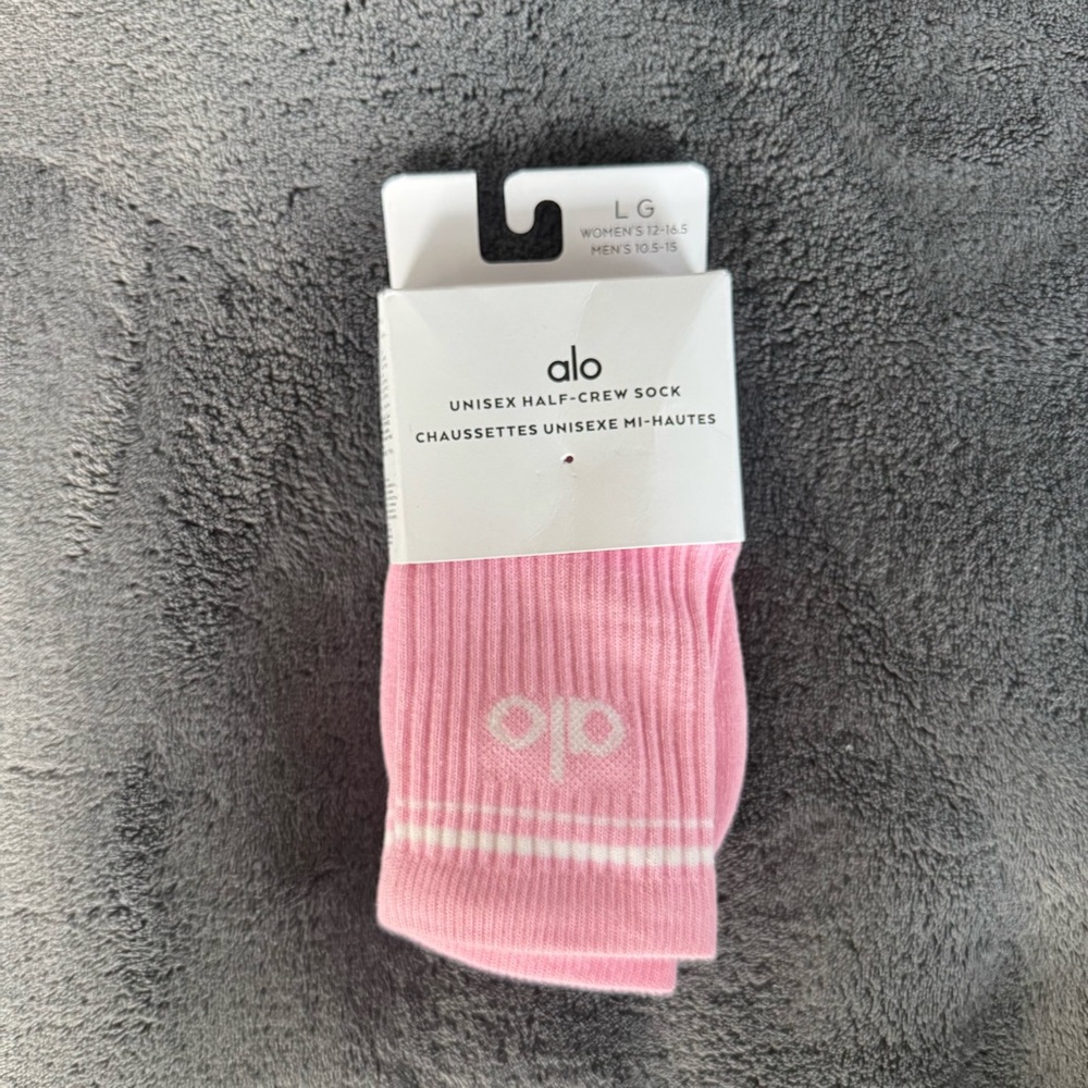 ALO Yoga Unisex Half-Crew Throwback Sock